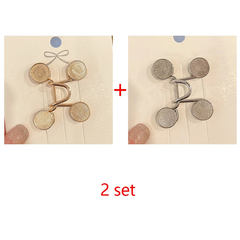 Women Skirt Pants Jeans Adjustable Waist Clip Metal Pins Clothing Accessories Sewing Women'S Brooch Set Tighten Waist Brooches