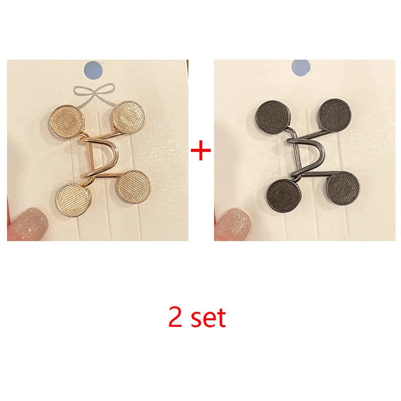 Women Skirt Pants Jeans Adjustable Waist Clip Metal Pins Clothing Accessories Sewing Women'S Brooch Set Tighten Waist Brooches