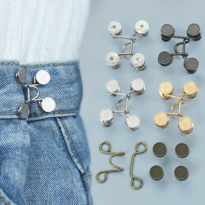 Women Skirt Pants Jeans Adjustable Waist Clip Metal Pins Clothing Accessories Sewing Women'S Brooch Set Tighten Waist Brooches